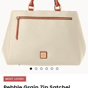 Dooney & Bourke Tan Pebble Grain Satchel